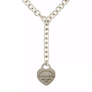 TIFFANY & CO HEART TAG LAVALIER NECKLACE